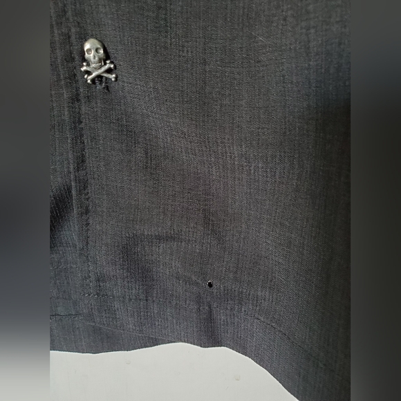 ๐Men's Skull Buttons Embroidered Shirtโ - Picture 8 of 8